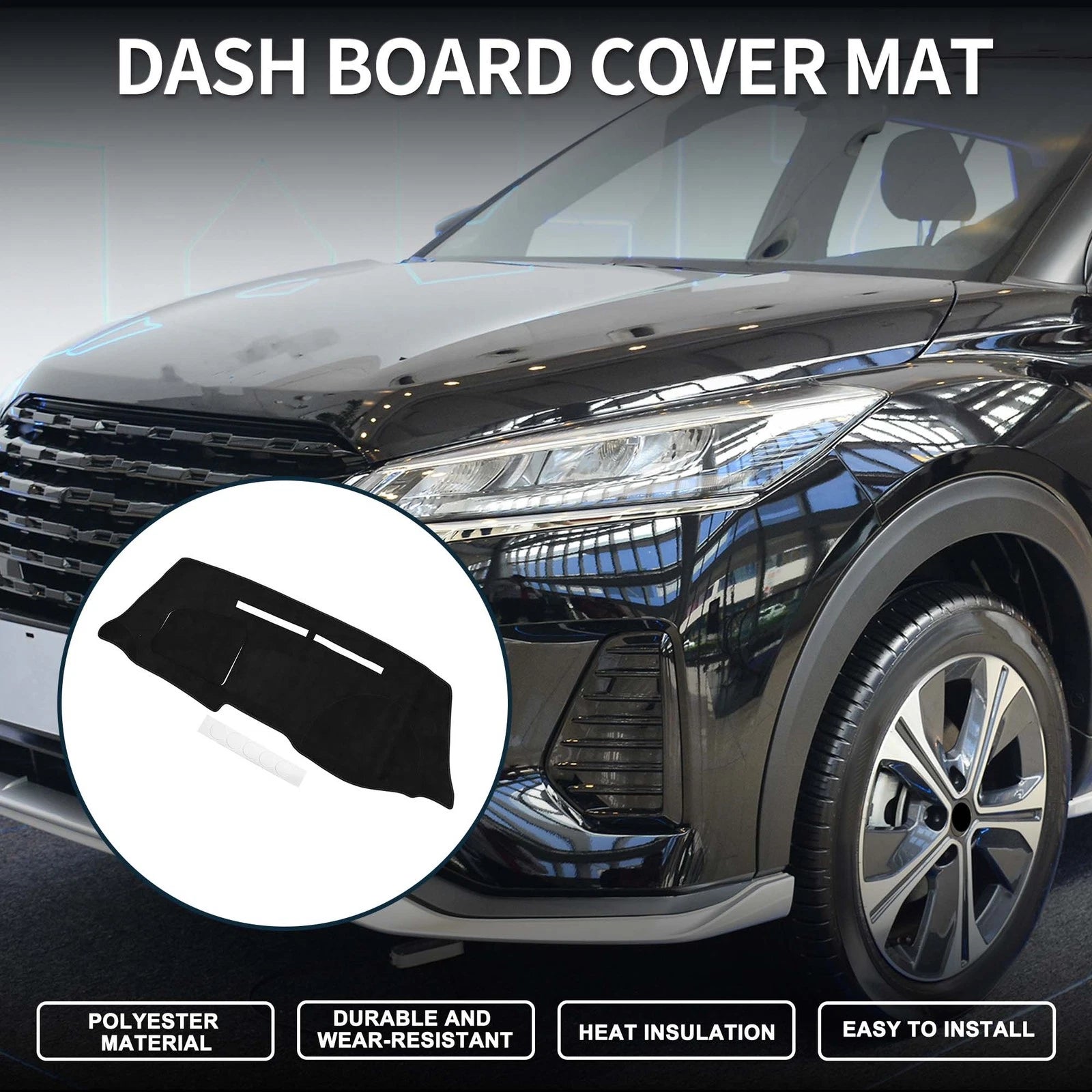 Dashboard Dash Cover Mat for Nissan Note E12/HE12/NE12 (2013–2020) Black