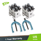 Set of 2 V-Block and Clamp for Multi-Use Precision (2-3/8" x 2-3/4" x 2")