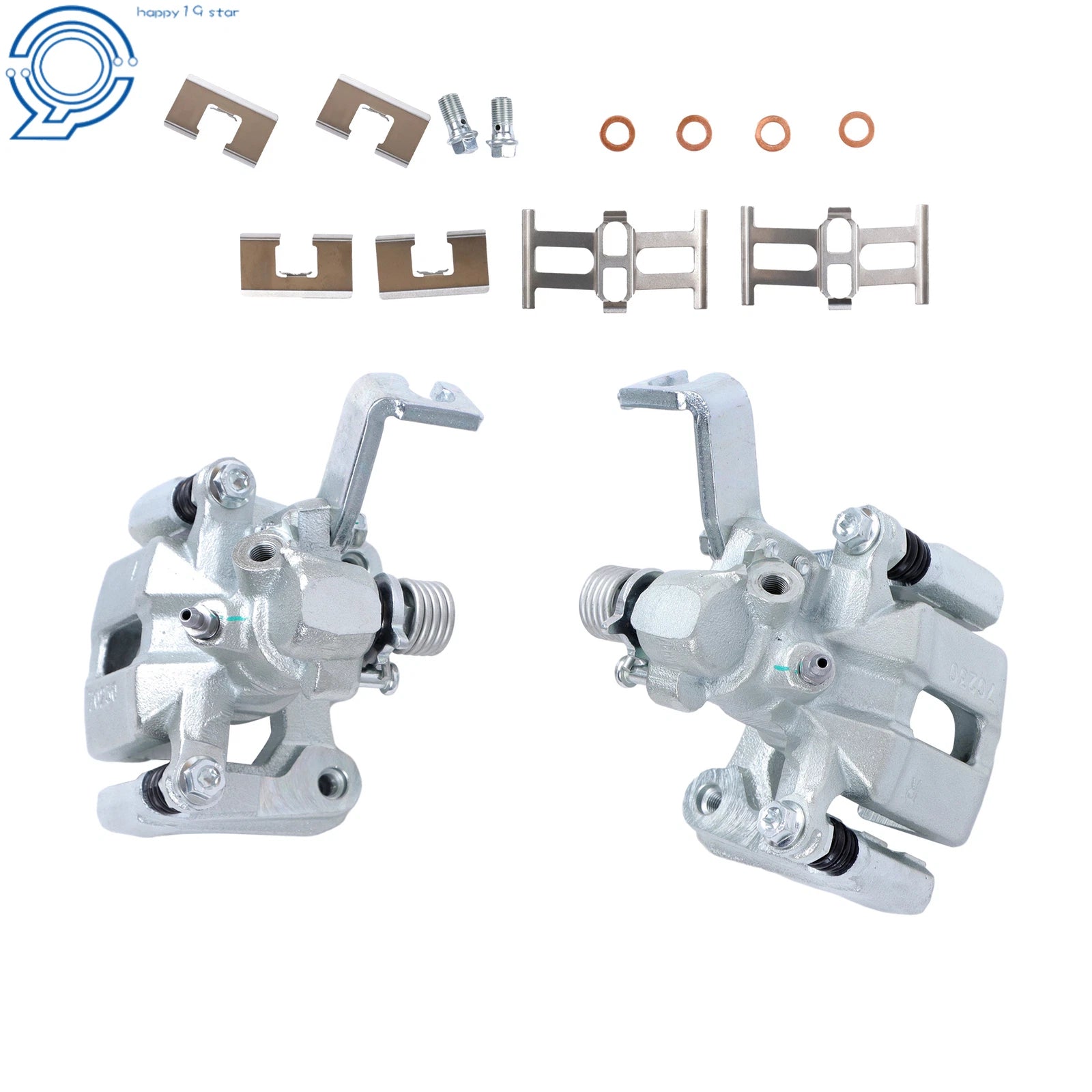 2X Rear Disc Brake Calipers w/Bracket for Suzuki SX4 (2007–2013)