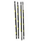 Set of 4 Window Trim Glass Door Belt Rubber Black for Honda Civic (1996–2000)