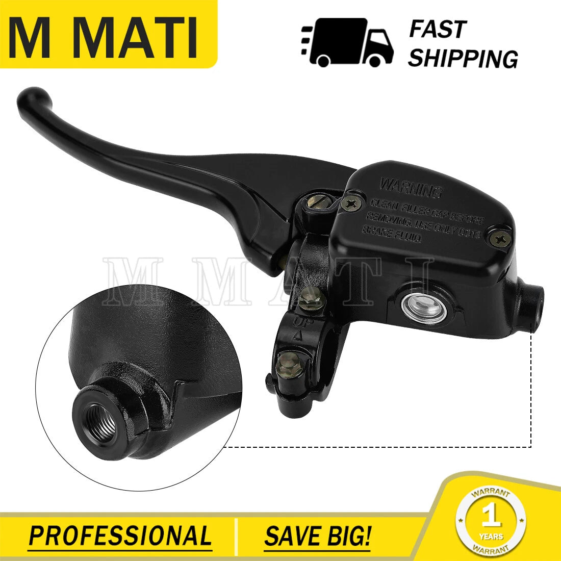 Front Brake Master Cylinder for Polaris Scrambler 400 450 2X4 4X4 (1995–2002)