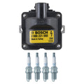 Set of 4 Bosch Ignition Coils & NGK Spark Plugs for Neon Celica Golf (1995–2005)
