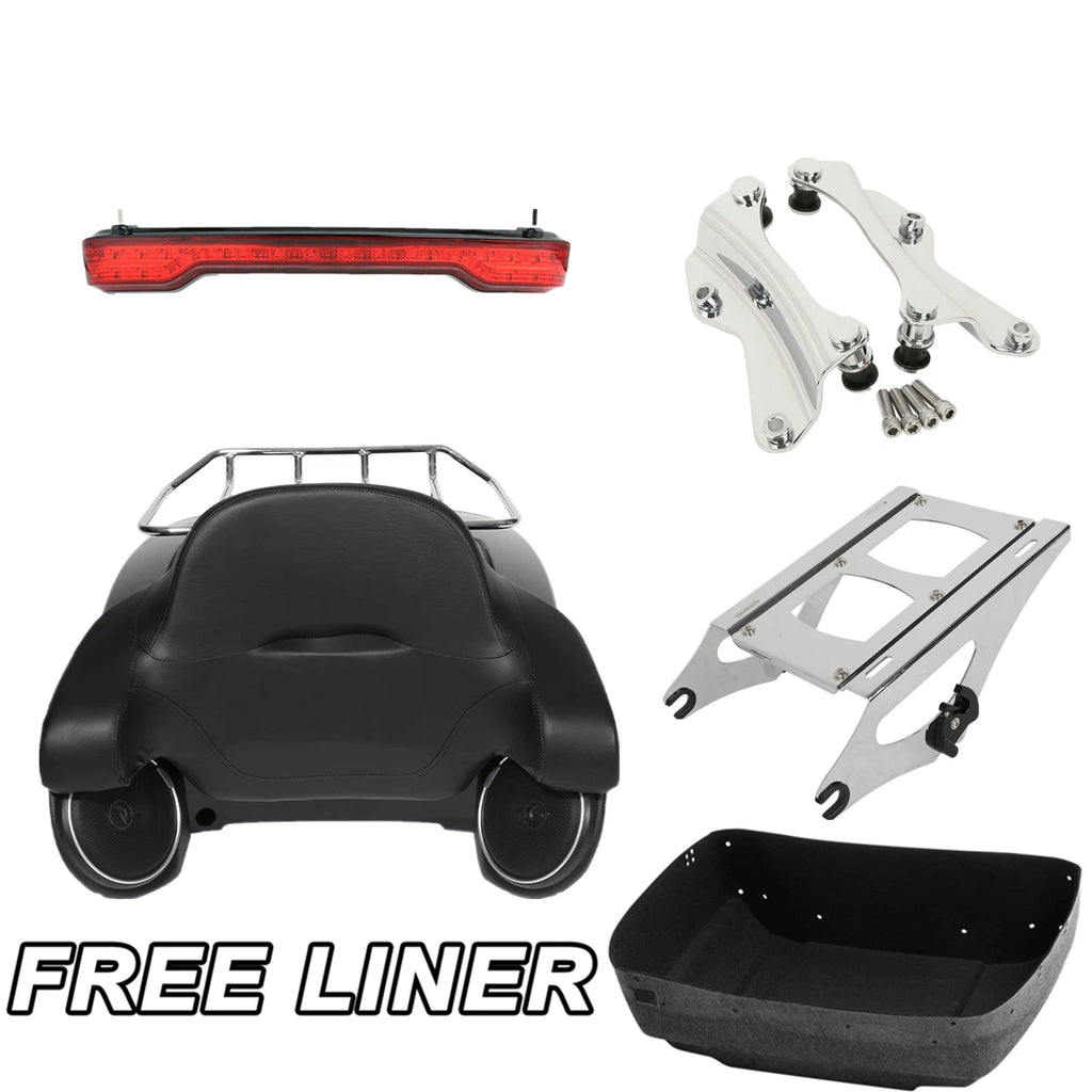Trunk Pad Light Speakers Mount for Harley Touring Models (2014–2026)
