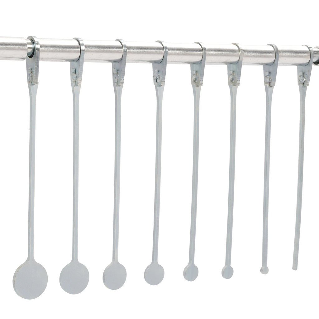 Set of 8 Steel Spinning Targets for .22 Rimfire