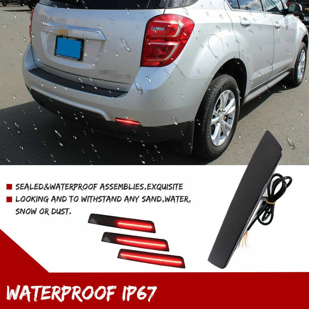2X Smoke Sequential LED Tail Brake Lights for Chevrolet Equinox (2010–2017)