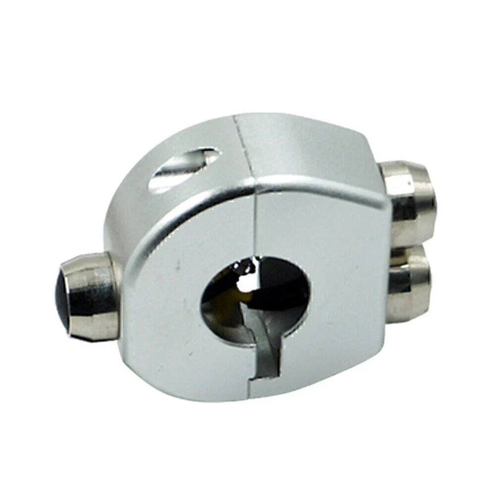 7/8" Silver Motorcycle Handlebar Switch Momentary Button (Fits Various Models)
