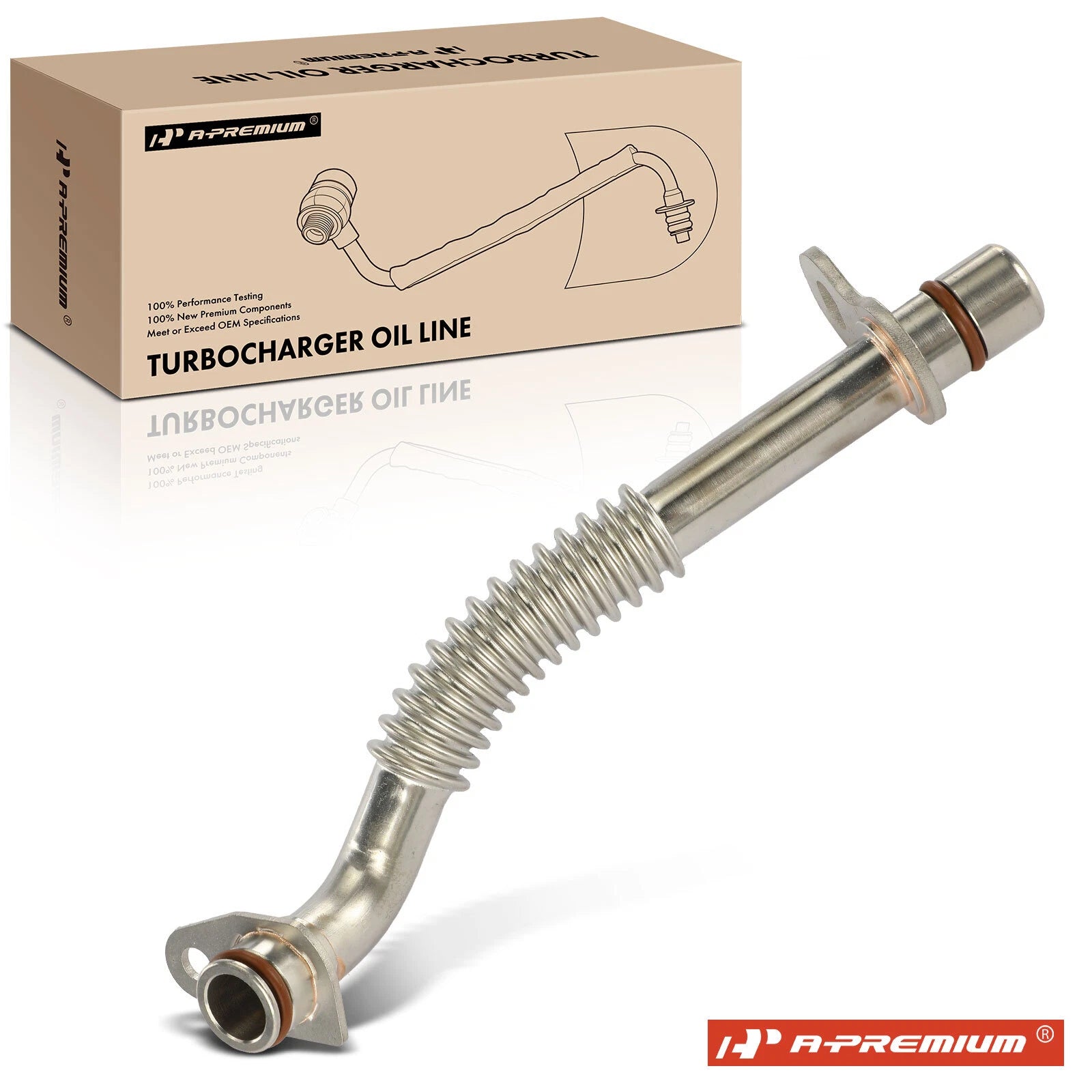 Turbocharger Oil Return Line RH for Ford F-150, Expedition, Lincoln (2011–2020)