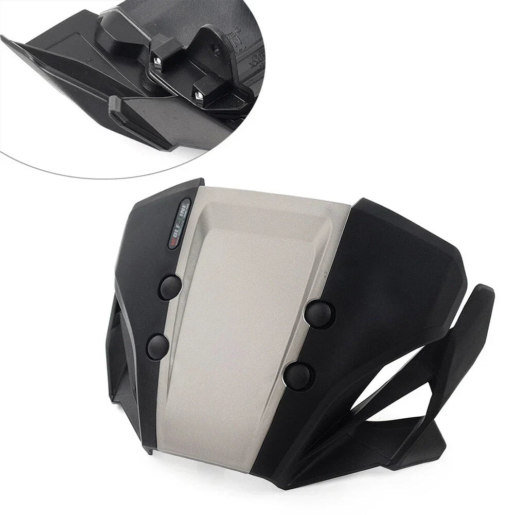 Silver Motorcycle Front Windshield Visor for Honda CB650R (2019-2023)