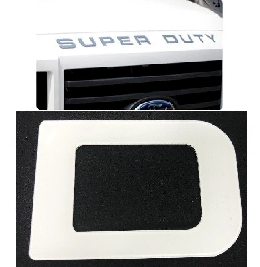 Premium Hood Inserts ABS Letters for 2008–2016 Ford F250 Super Duty