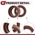Set of 2 Oil Seal Rotary Shaft Seal FKM Rubber 20x30x10mm