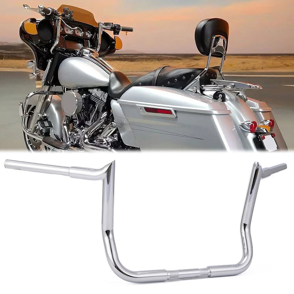 12" Meathook Ape Hanger Handlebar for Harley Touring Electra Glide Street Glide (2014–2023)
