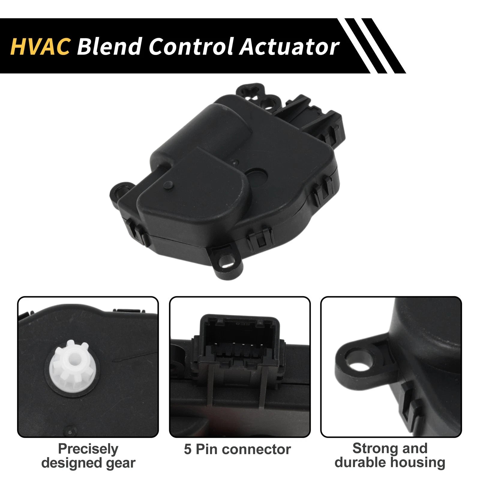 HVAC Heater Blend Door Actuator for Chevrolet Corvette (2014–2019) No. 22842098
