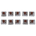 10 Pack Kailh Thin Switches 1353 Linear Tactile Replacement for Keyboards
