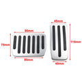 2X Brake Gas Pedal Pad Cover Stainless Steel for Tesla Model 3, Model Y (2017–2023)