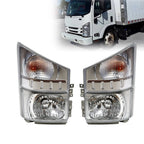 Set of 2 Headlights for Isuzu NPR/NPR-HD/NQR/NRR (2008–2020)