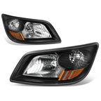 Headlight Assembly for Hino 165 185 (2006–2019) - Black Housing, Amber Corner