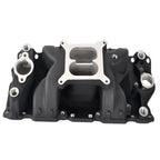 Intake Manifold Dual Plane Aluminum for SBC Chevy 350 400 (1955–1995) Black