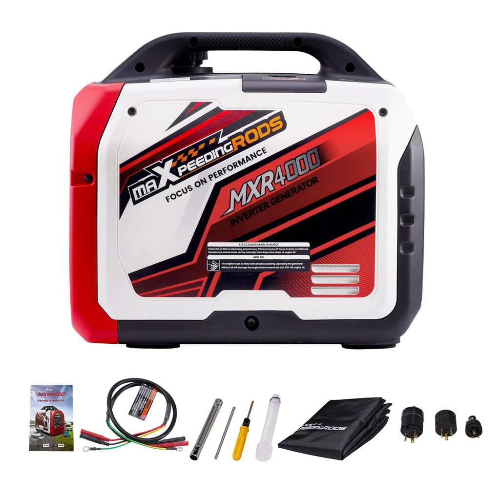 4KW Gas Generator Inverter Portable for Home Camping EV-Charging w/ Bluetooth