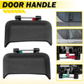2X Exterior Door Handle for Jeep Compass (2007–2016) Rear Left + Right Black Plastic