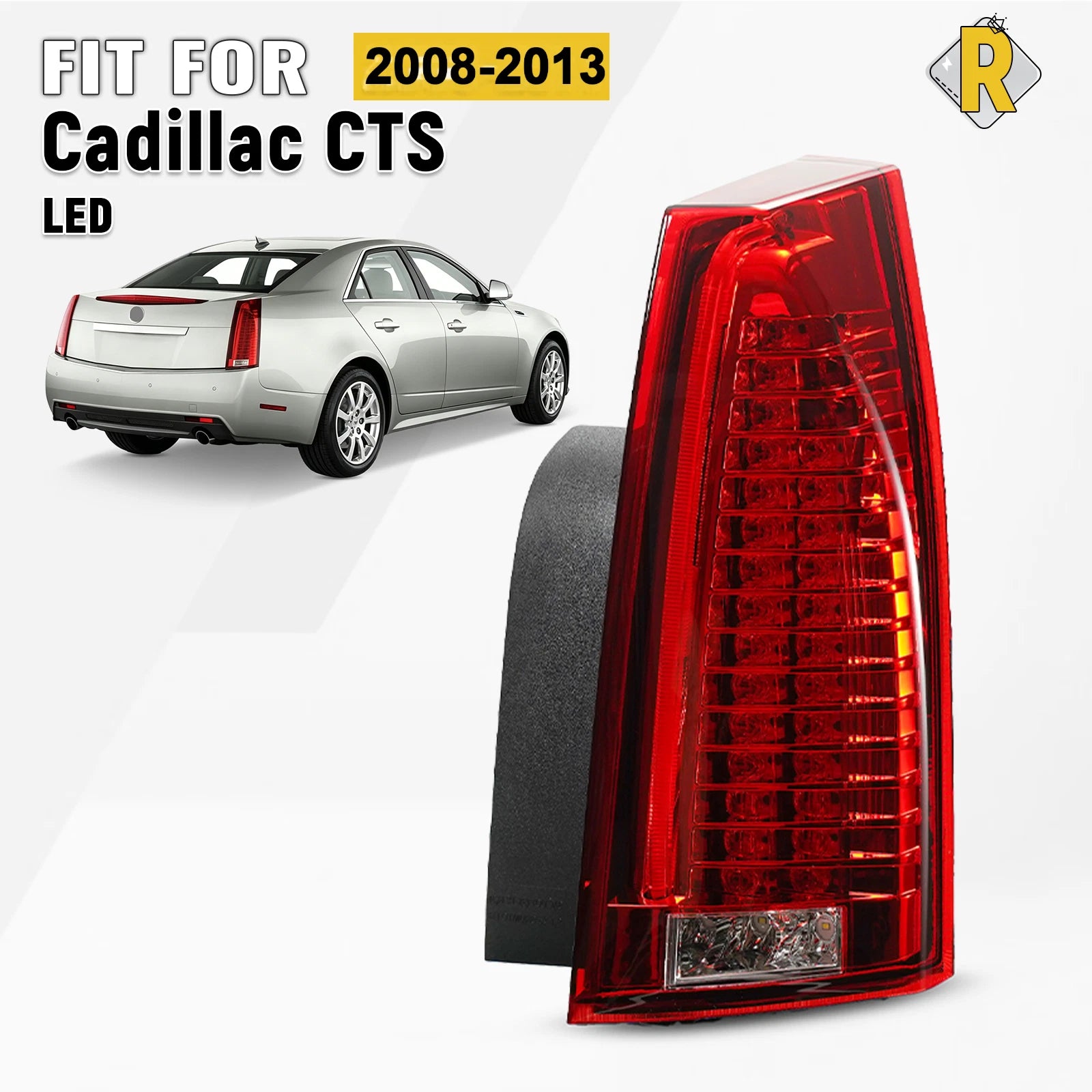 LED Tail Light for Cadillac CTS (2008–2013) Right Passenger, Brake Lamp