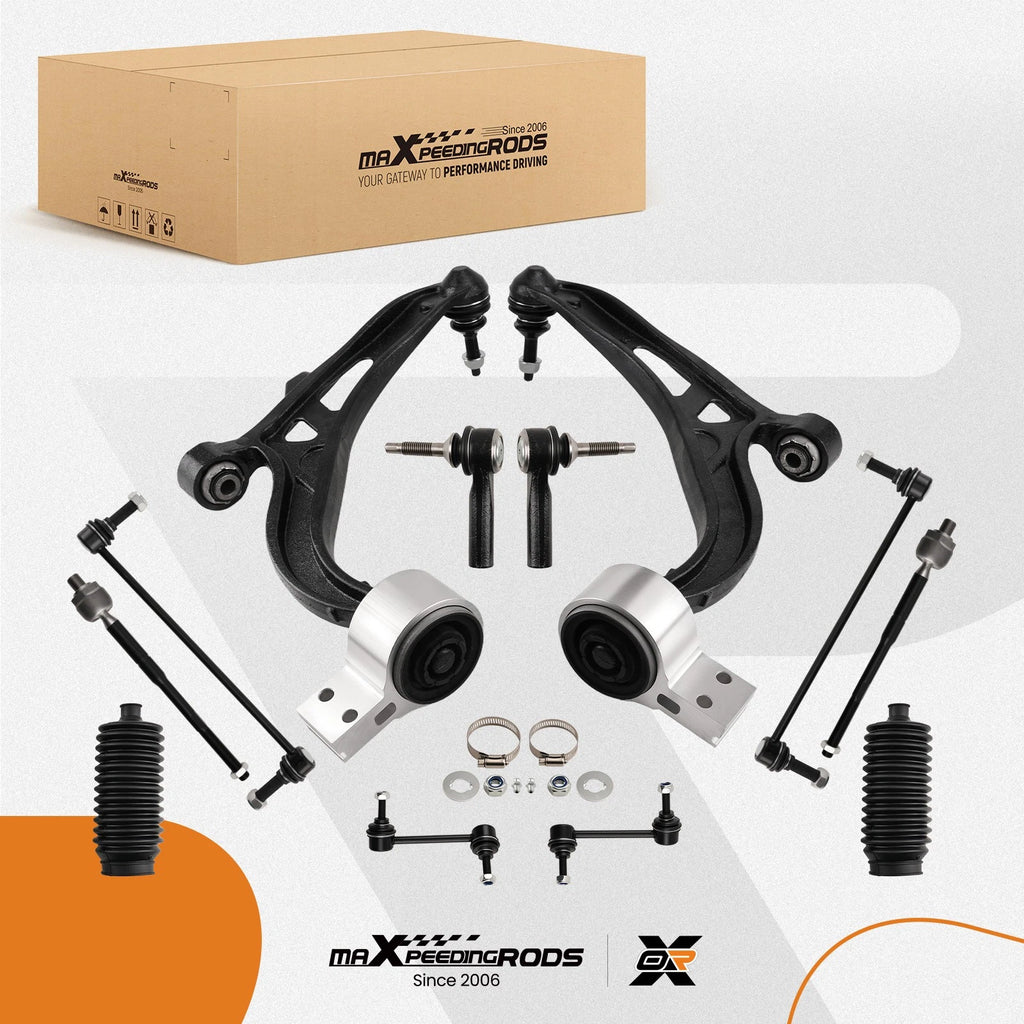 Set of 12 Front Lower Control Arms Sway Bar Tie Rods for Ford Explorer (2011–2017)