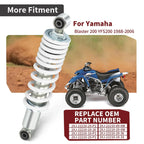 Rear Shock Absorber White 2 x for Yamaha Blaster 200 YFS200 (1988–2006)