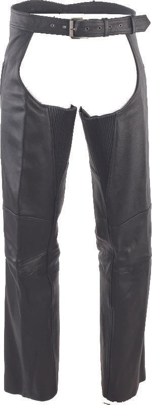 Leather Chaps XL for Motorcycles (Kuryakyn, River Road)