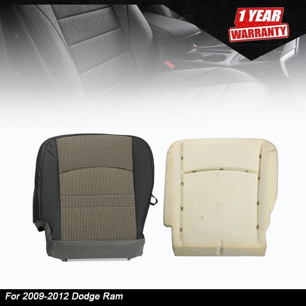 Driver Side Bottom Seat Cover & Foam Cushion for Dodge Ram 1500/2500 (2009–2012)