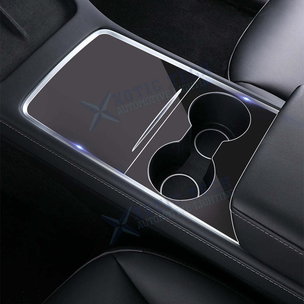 Center Console Wrap Cover Sticker for Tesla Model 3/Y (2021–2024)