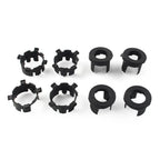 8 Pcs Black ABS Front Bumper Radar Probe Brackets for Jeep Wrangler (2018-2022)