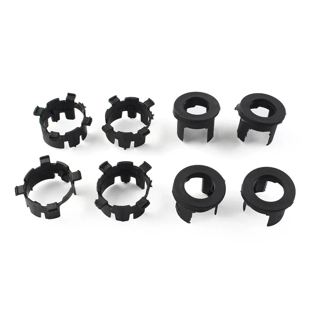 8 Pcs Black ABS Front Bumper Radar Probe Brackets for Jeep Wrangler (2018-2022)