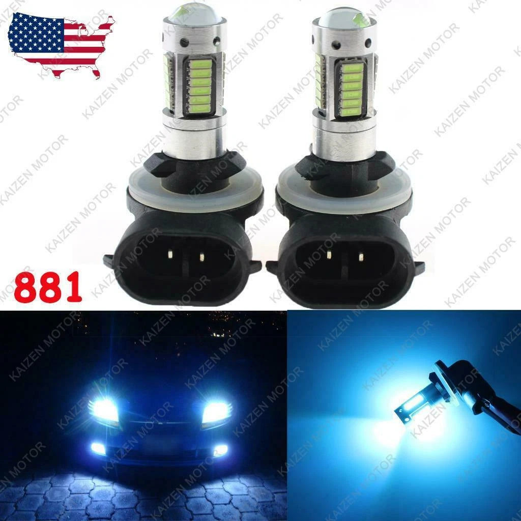 Ice Blue LED Bulbs for Hyundai Elantra Accent 8000K (2017–2021)