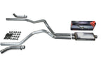 2.5" Dual Exhaust Kit for Chevy GMC 1500 (2007–2014) - Flow II, Stainless, Corner Exit