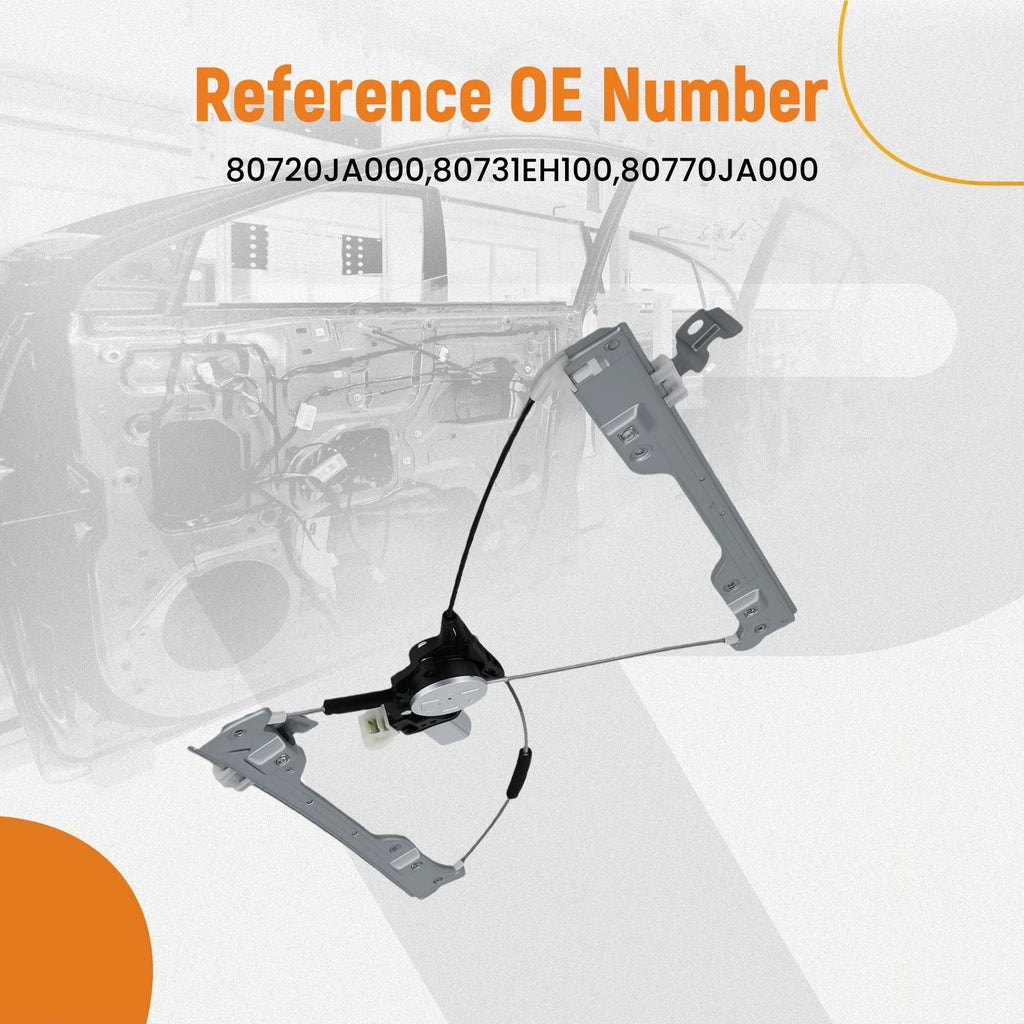 1PC Front Right Window Regulator for Nissan Altima (2007–2010) 80770JA000