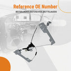 1PC Front Right Window Regulator for Nissan Altima (2007–2010) 80770JA000