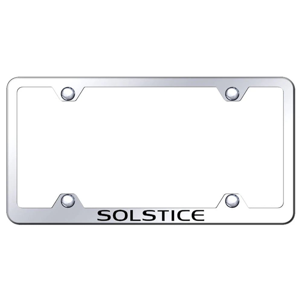 Mirrored Wide Body License Plate Frame -Officially Licensed for Pontiac Solstice