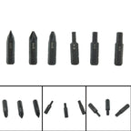 Set of 6 Magnetic Screwdriver Bits PH1 PH2 PH3 H4 H5 H6 for