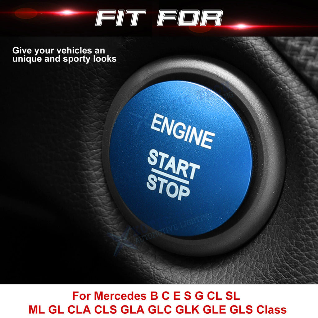 Engine Start Stop Button Knob Cover Trim for Mercedes-Benz (2014-2016)