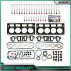 Head Gasket Set w/ Bolts for GMC Sierra 2500/3500 HD (2007–2011) 6.0L VIN"K"