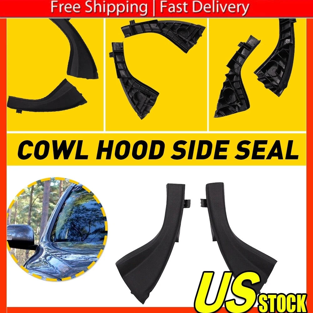 2X Front Side Windshield Wiper Cowl Extension Cover for Toyota RAV4 (2006â2012)