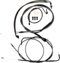 LA Choppers Handlebar Cable/Brake Line Kit for Harley (2015–2017)