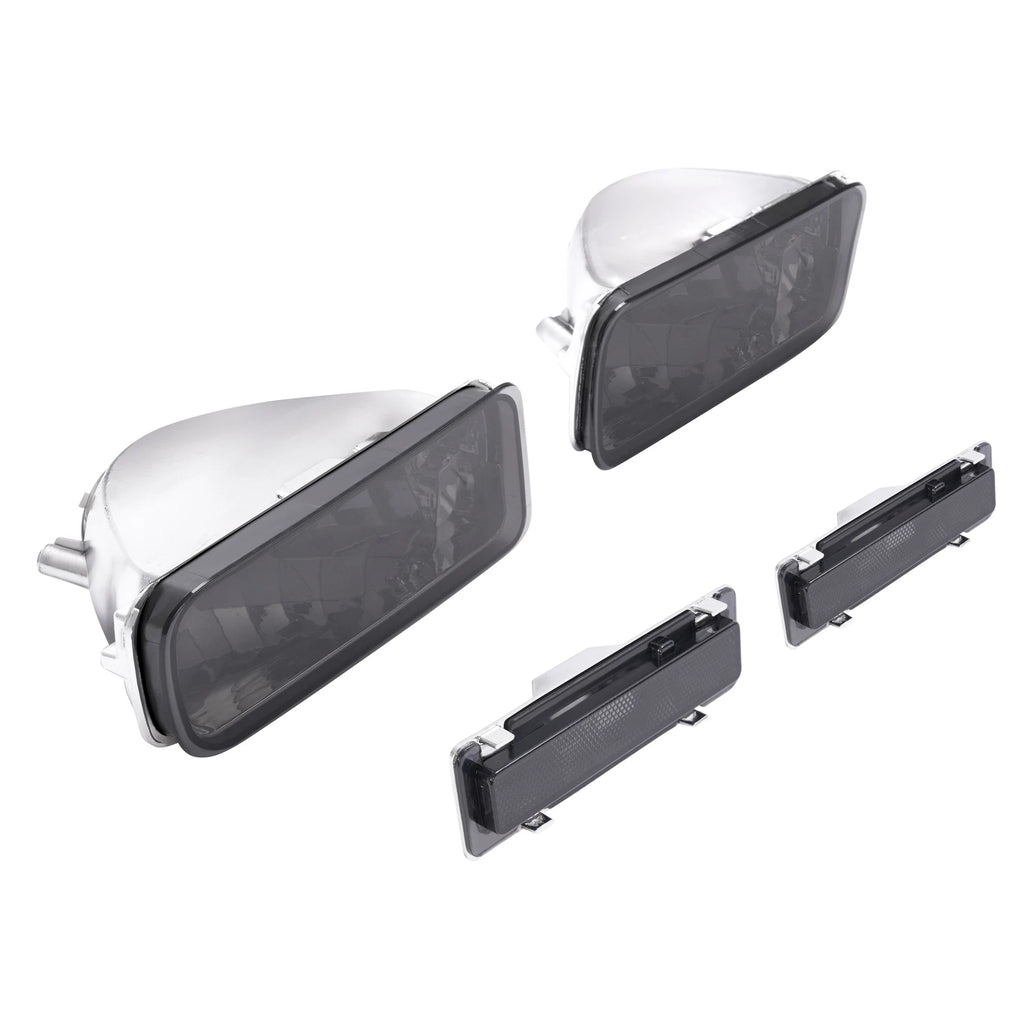 Smoke Bumper Turn Signal & Side Marker Lights for Chevrolet Camaro (1985–1992)