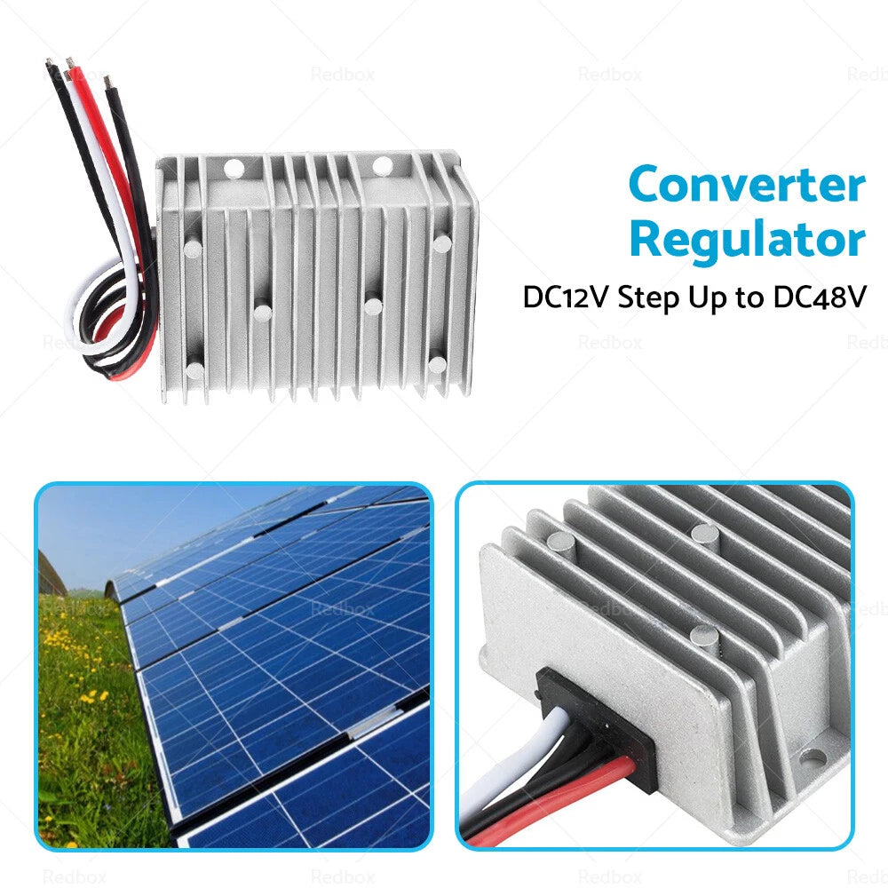Waterproof DC 12V to 48V 8A Step-Up Booster Converter for Automotive