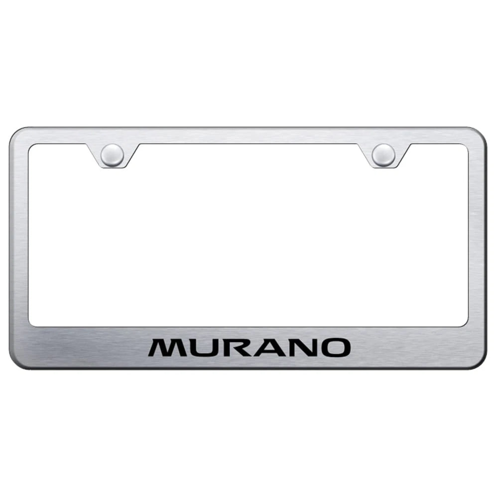 Brushed Stainless Steel License Plate Frame for Nissan Murano