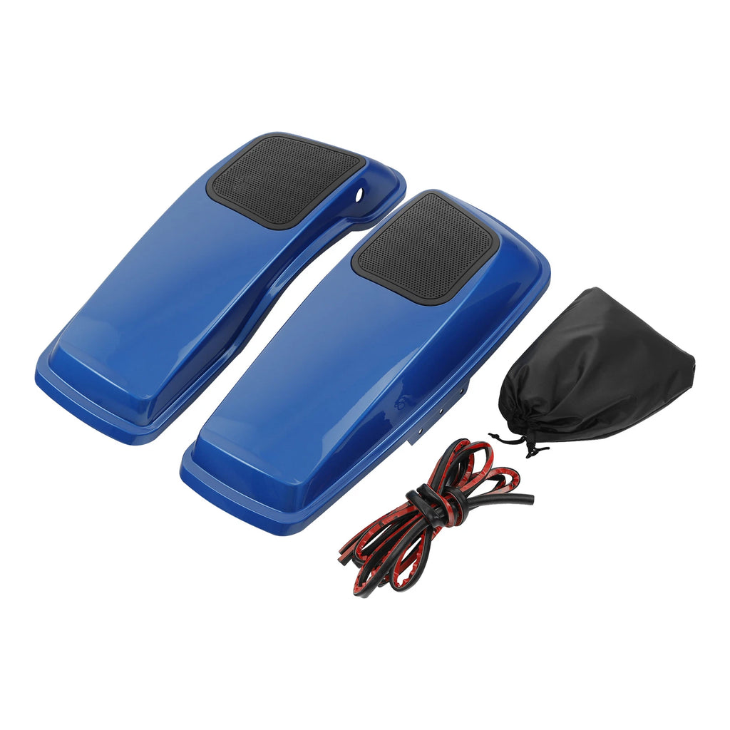 6x9" Saddlebag Speaker Lids for Harley Road Glide King (2014–Present) - Electric Blue