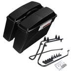 Hard Saddlebags Speaker Lid + Conversion Brackets for Harley Softail