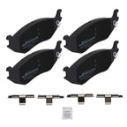 Set of 4 Rear Ceramic Brake Pads for Dodge Durango (2003-2006) / Ram 1500 (2002-2006)
