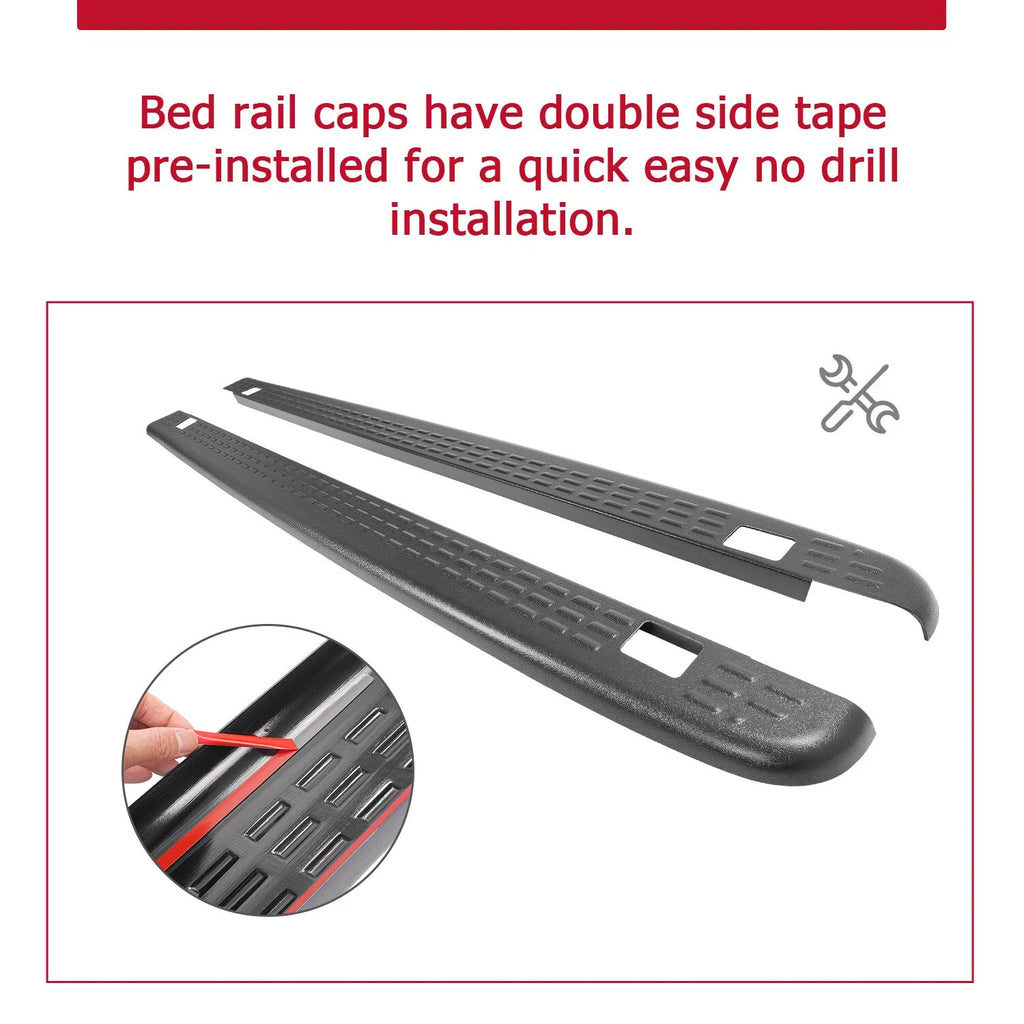 Bed Rail Caps for Silverado 1500/2500/3500 (2007-2013) 6.5ft