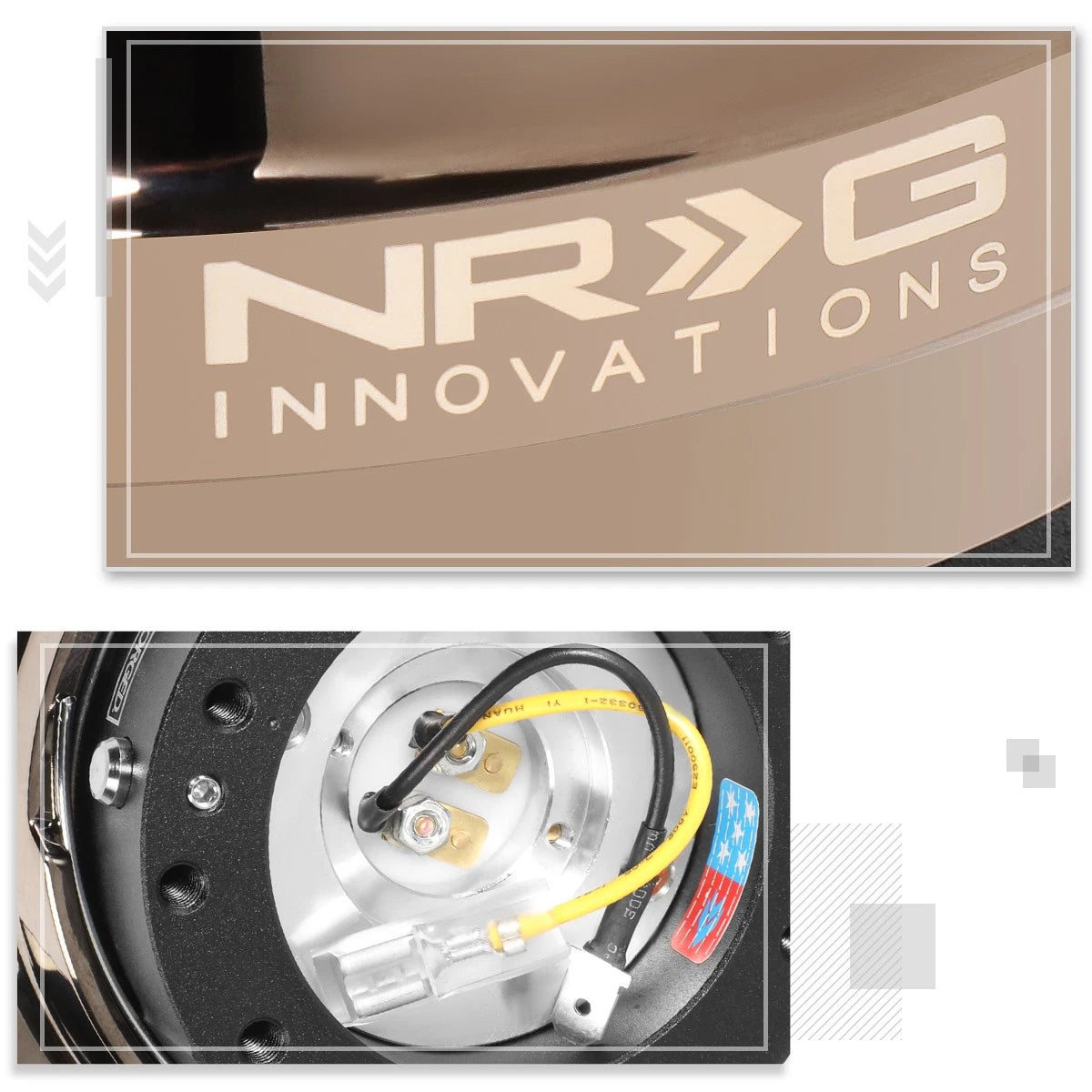 NRG SRK-220BKC Steering Wheel Quick Release Adapter for