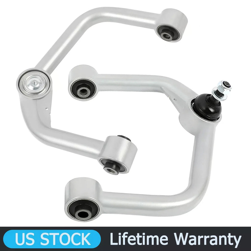 2X Front Upper Control Arms for Ford F150 (2004–2024) 4WD Silver